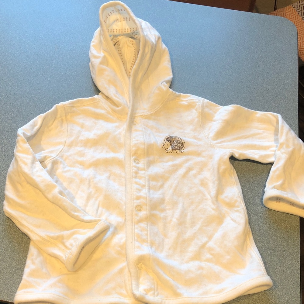 **5 for $16 Deal**Gymboree White and Brown Patterned Cotton Fabric Shirt